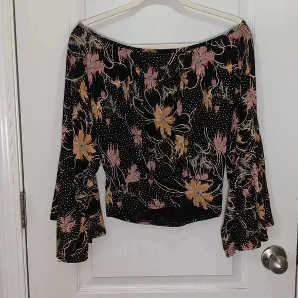 FREE PEOPLE Last Time Draped Bell Sleeved Top - Picture 8 of 10